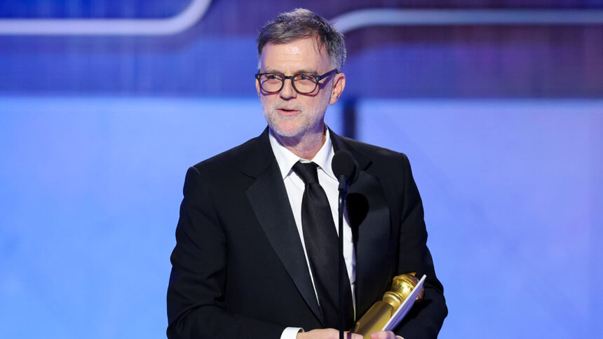 golden globes paul thomas anderson honors warner bros michael de luca after winning best director 6964680a67cf3