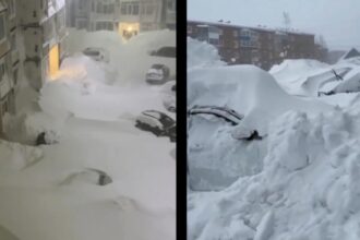 locul unde zapada a ajuns pana la etajul doi oamenii sapa tuneluri sub nameti video 696bdfa4e475c