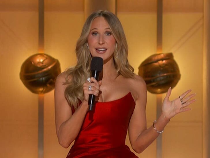 nikki glaser takes shots at bari weiss cbs news in golden globes monologue 696457d562a88