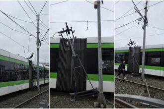 video incident in capitala linia de tramvai 41 complet blocata din cauza unei defectiuni la reteaua electrica 697cc8b79db7c