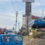 alerta in prahova patru case evacuate dupa ce un autoturism a derapat si a rupt o teava de alimentare cu gaze 698dbbcdd4163