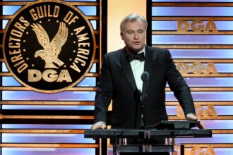 christopher nolan kicks off dga awards with his first presidential speech acknowledging our members are having very hard times 69882ba964963