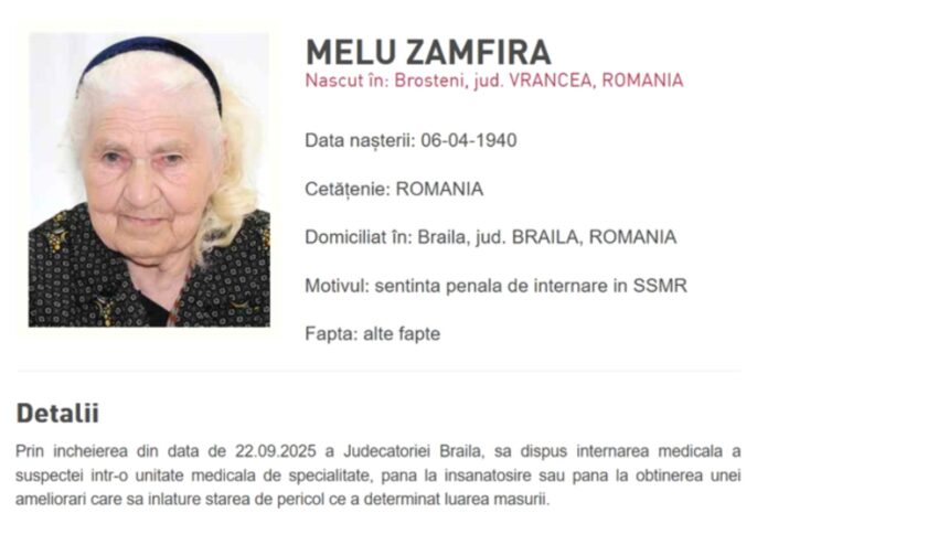 o batrana de 86 de ani din braila pe lista persoanelor urmarite national cum a ajuns bunica zamfira in atentia autoritatilor 69947c4c27a94